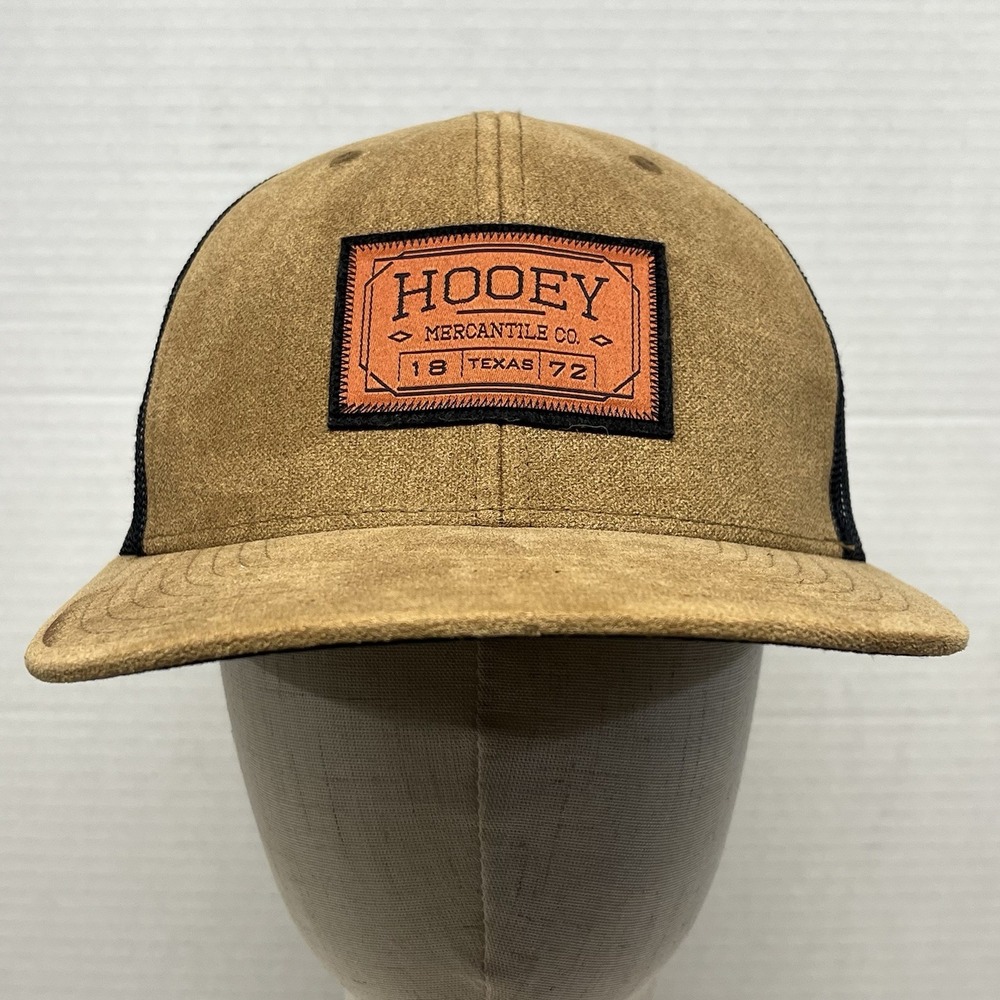Men's Hooey Mercantile Co. 1872 Texas Trucker Hat - Brown Suede / Black Mesh